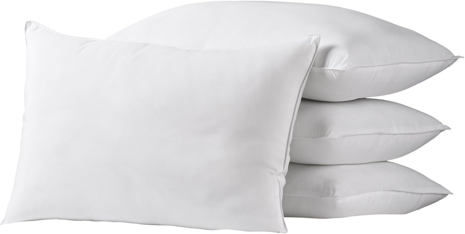 Ella Jayne Home Queen Size Bed Pillows 4 Pack White Hotel