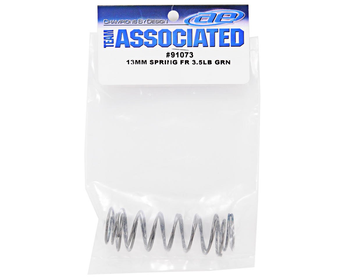 Team Associated 91073 13mm Spring, Front, 3.5-Pound, Green
