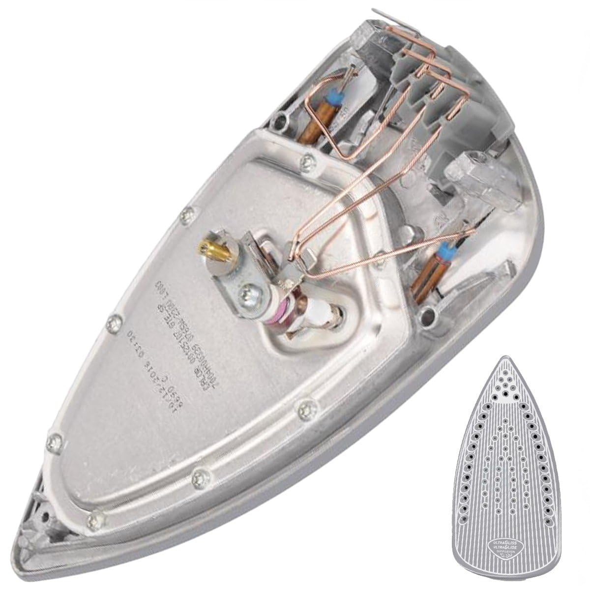 Bügelsohle CS-00113818 kompatibel mit Tefal GV5140, GV5240, GV7080, GV7120, GV7150, GV7250