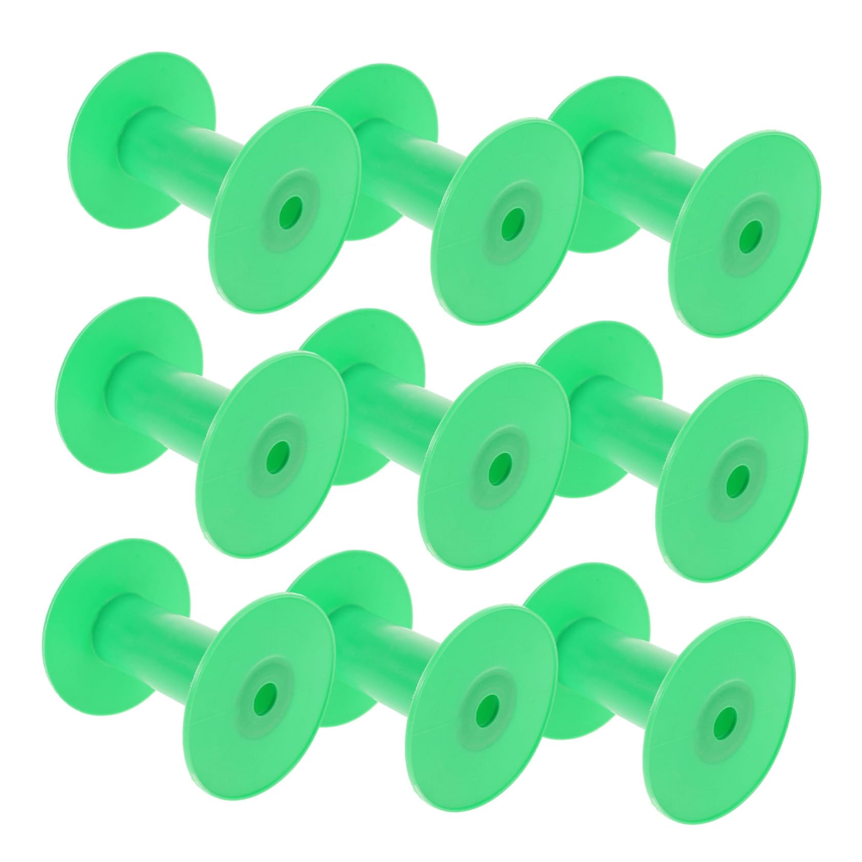 Mipcase 10pcs Small Thread Spools for Craft Detachable Weaving Bobbins for Sewing Projects Embroidery DIY Decor Convenient Empty Spool