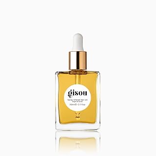 Gisou Honey Infused Hair Oil Mini - Hydrating & Frizz Control Treatment with Mirsalehi Honey, Adds Shine & Heat Protectant for All Hair Types, 0.7 Fl Oz - Amazon product rated Grade A