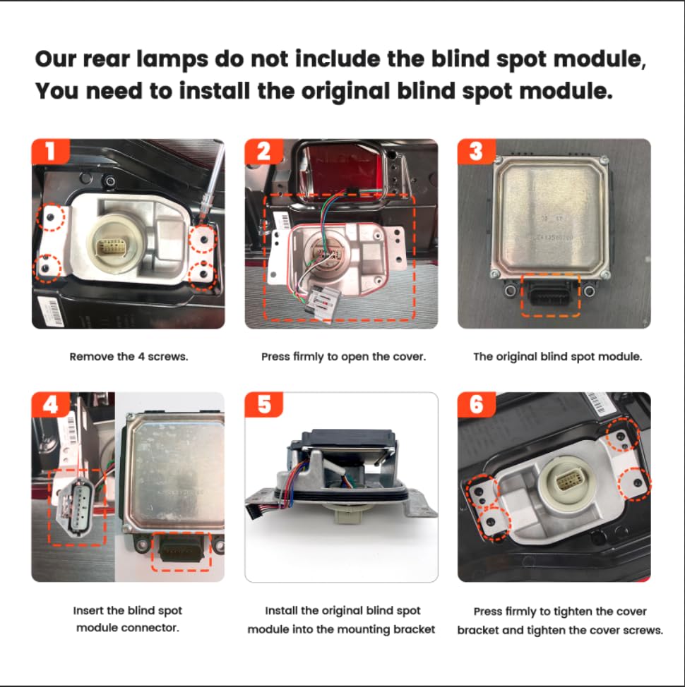 Image of LED Tail Lights For 2020-2022 Ford Super Duty F250 /F350 /F450 Left | LARIAT /King Ranch /Platinum /Limited Driver Side taillights Assembly OE Replace LC3Z13405E FO2800282 (Blindsport Bracket )