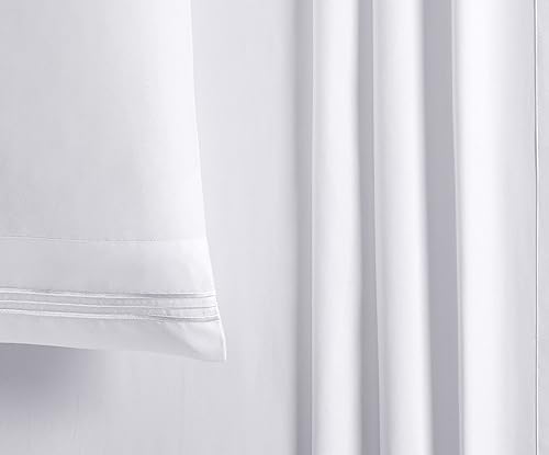 Miniatura 10 de Manyshofu Juego de sábanas tamaño Queen con bolsillos extra profundos, sábanas y fundas de almohada de 1800 hilos, juego de ropa de cama de