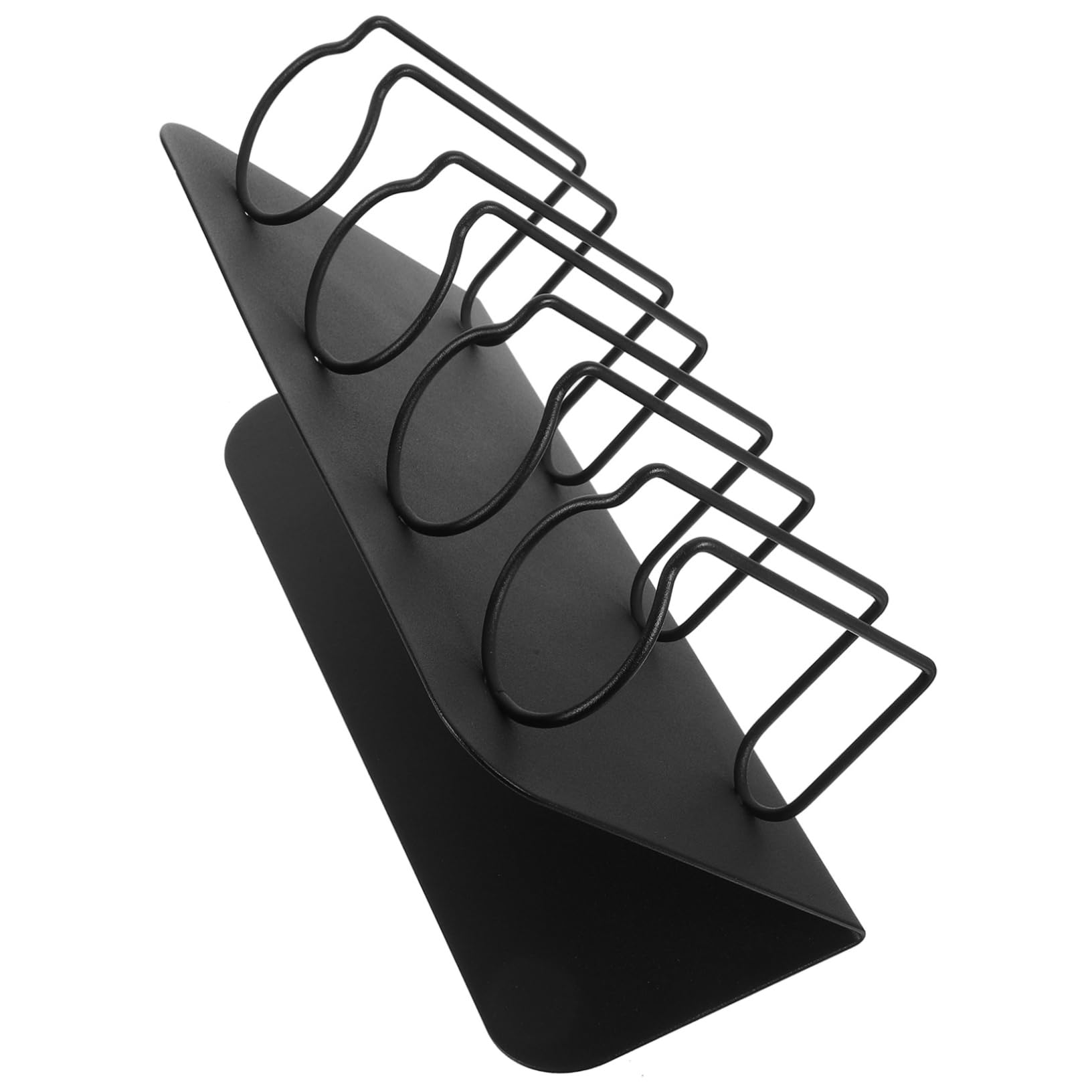 Wandmontierter Haartrocknerhalter aus Edelstahl in Schwarz
