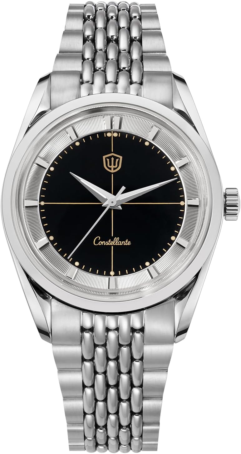 Arctic 36mm VH31 Quartz Watch WD1954 Sapphire Crystal Wristwatch Japan Smooth Sweep Seconds Movement, 100m Waterproof Watch with 316L Stainless Steel Bracelet