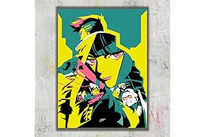 Cyberpunk Edgerunners: Bold Anime Visuals on Unframed Wall Art