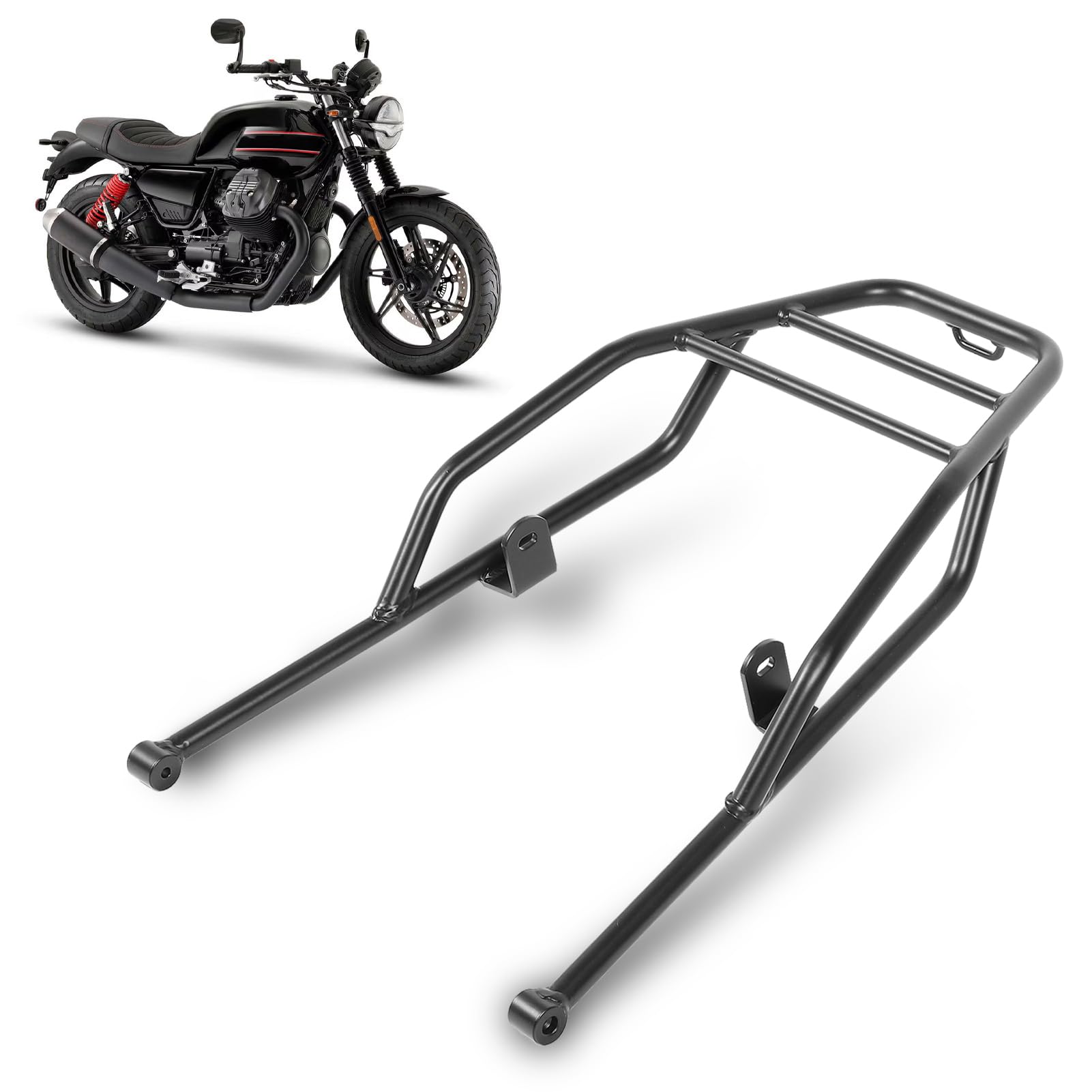 Portapacchi Posteriore Motorcylce per V7 Stone Special Custom 2021-2024, Portapacchi Posteriore, Portapacchi Cargo Enduro per V7