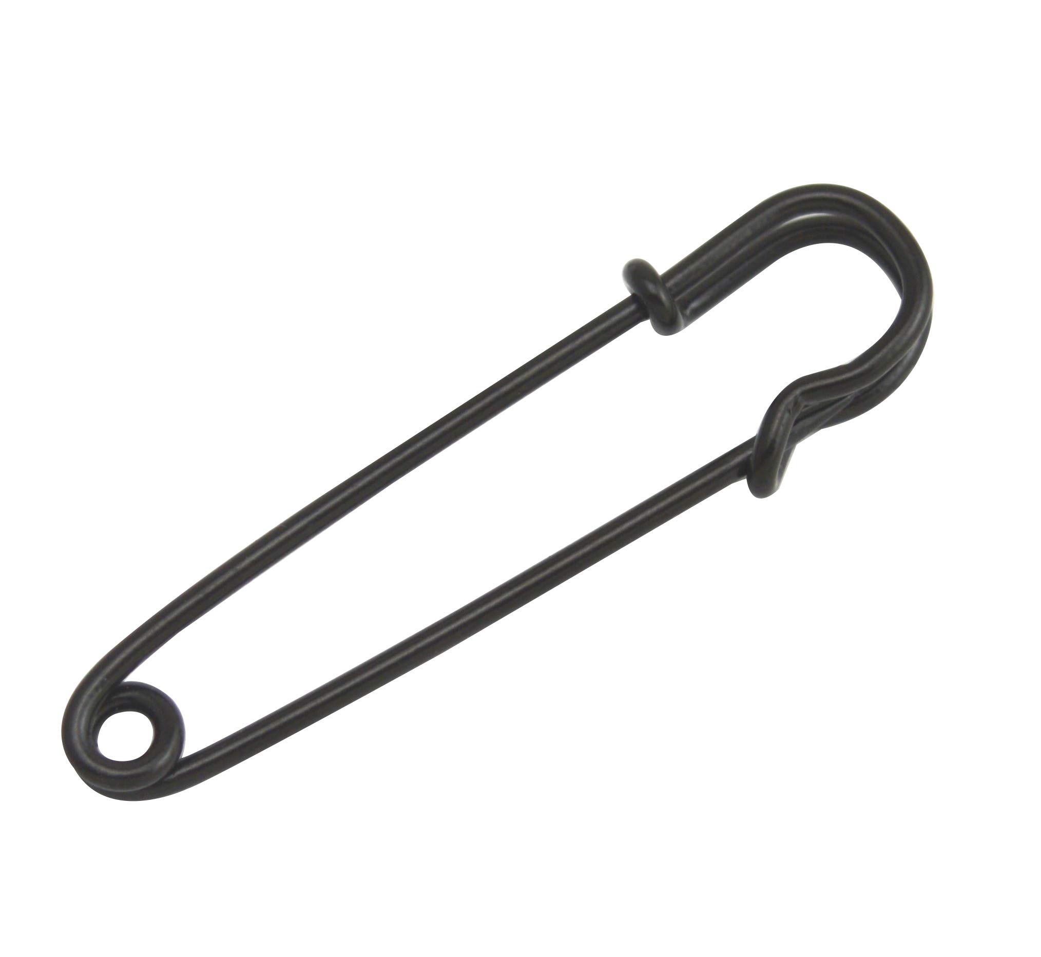 Wuuycoky Black 76mm Length Safety Pin Safety Blanket Pin Pack of 10
