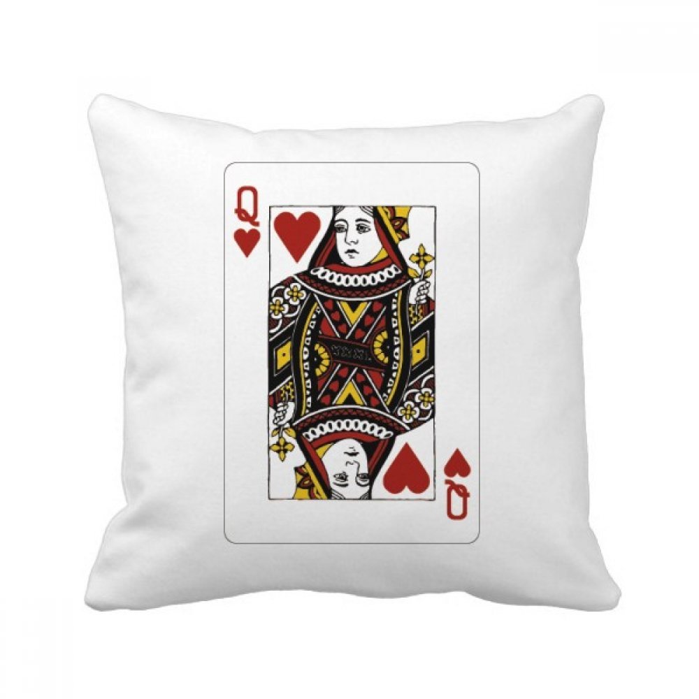 Coussin carré cartes à jouer pour soulager le dos sur le canapé et décorer votre salon