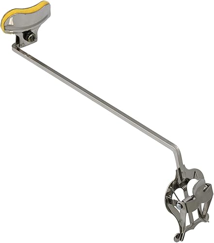 Yibuy Saxofón Plata Marzo Lira Saxofón Soprano Clip Varilla recta longitud 8.268 in