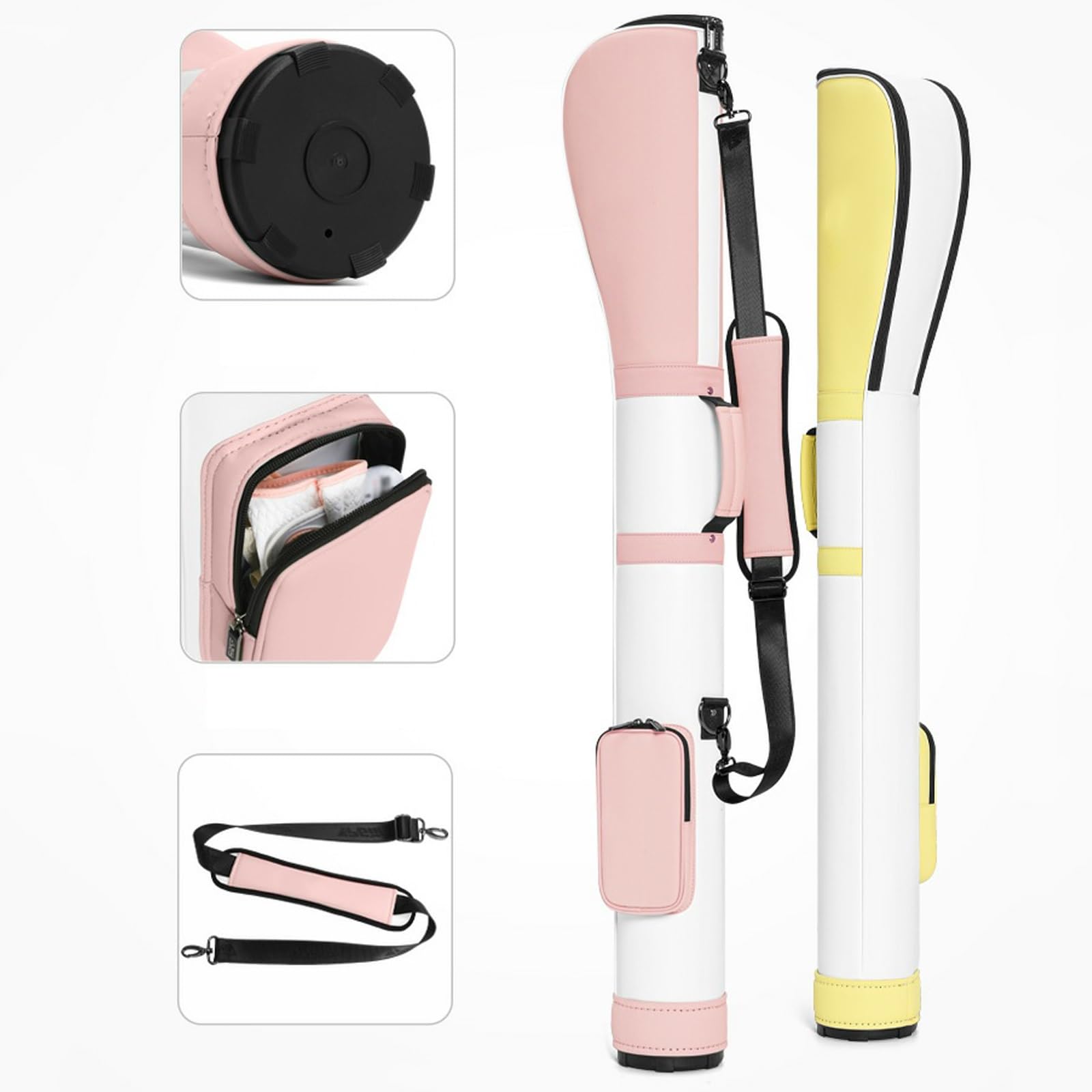 Bolsa De Transporte De Golf, Bolsa Ligera For Pistola De Golf, Correa De Hombro Acolchada Desmontable, Bolsa De Almacenamiento For Palos De Golf con Bolsillos