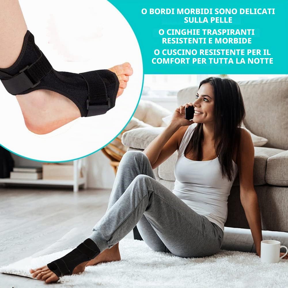 Fascite plantare Notte Stecca Piede Correttore Goccia Del Piede Ortesi Sollievo Dal Dolore Efficace Sollievo da Fascite Plantare Tendine Stretch