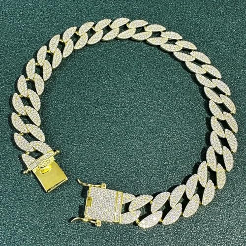 Hip Hop Cuban Moissanite Bracelet for Men Women Rock 925 Sterling Silver D Color VVS1 Clarity Lab Diamond Link Chain Jewelry for Valentine's Day Gift4