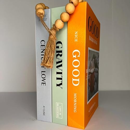 Libros decorativos para decoración de mesa auxiliar, juego estético de decoración del hogar para sala de estar, dormitorio, oficina, elegante