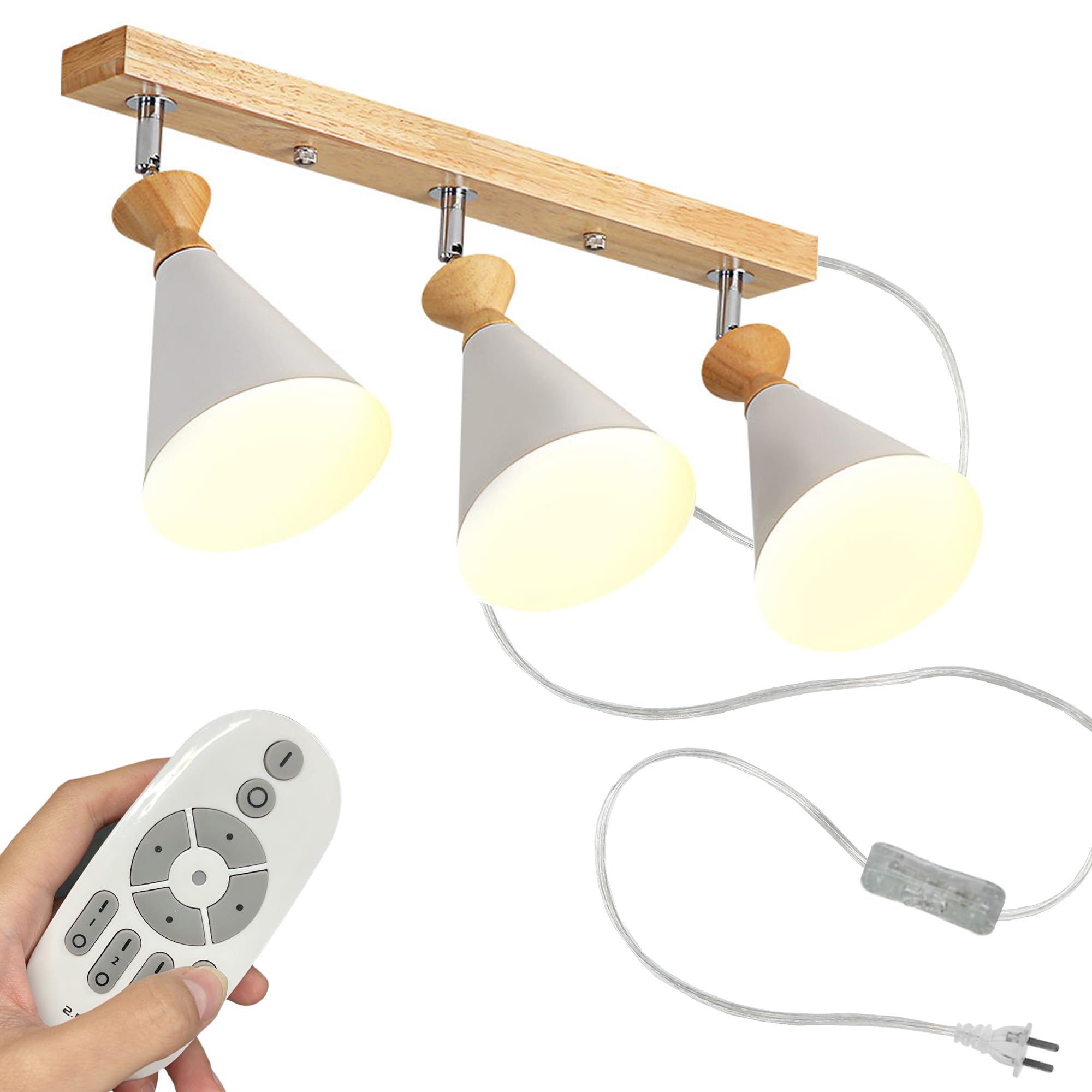 Amazon.co.jp: SKIVTGLAMP 3灯 LEDスポットライト コンセント式