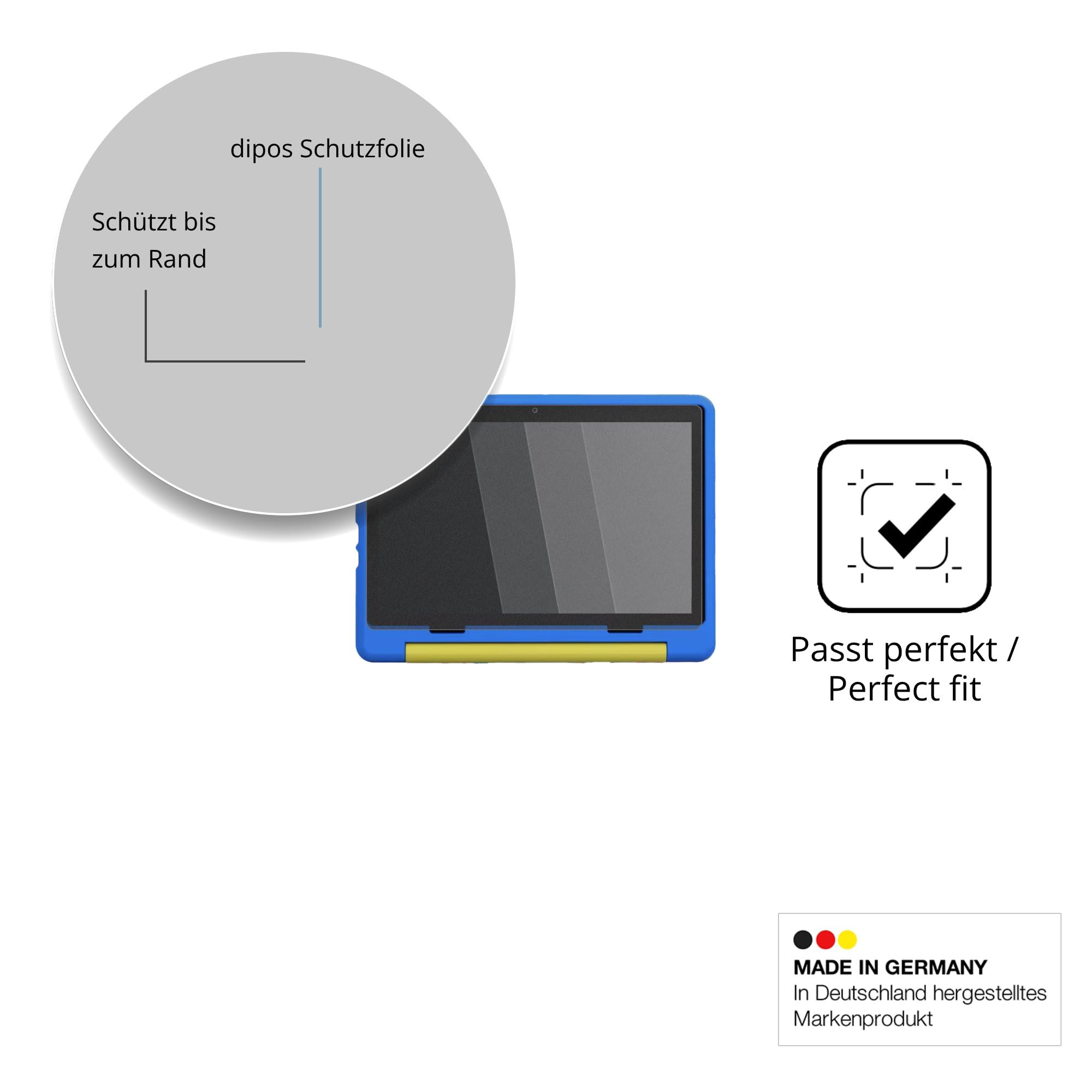 dipos Protector de Pantalla Antiespía para TT.KIDS Android 16 Kinder Tablet 10.1 Pulgada