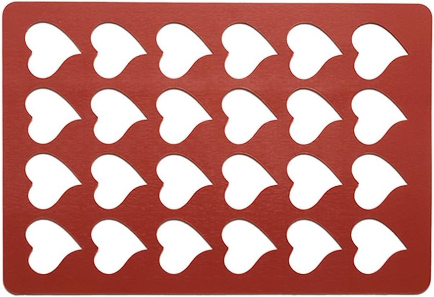 Heart Shape Chablon Tuile Stencil