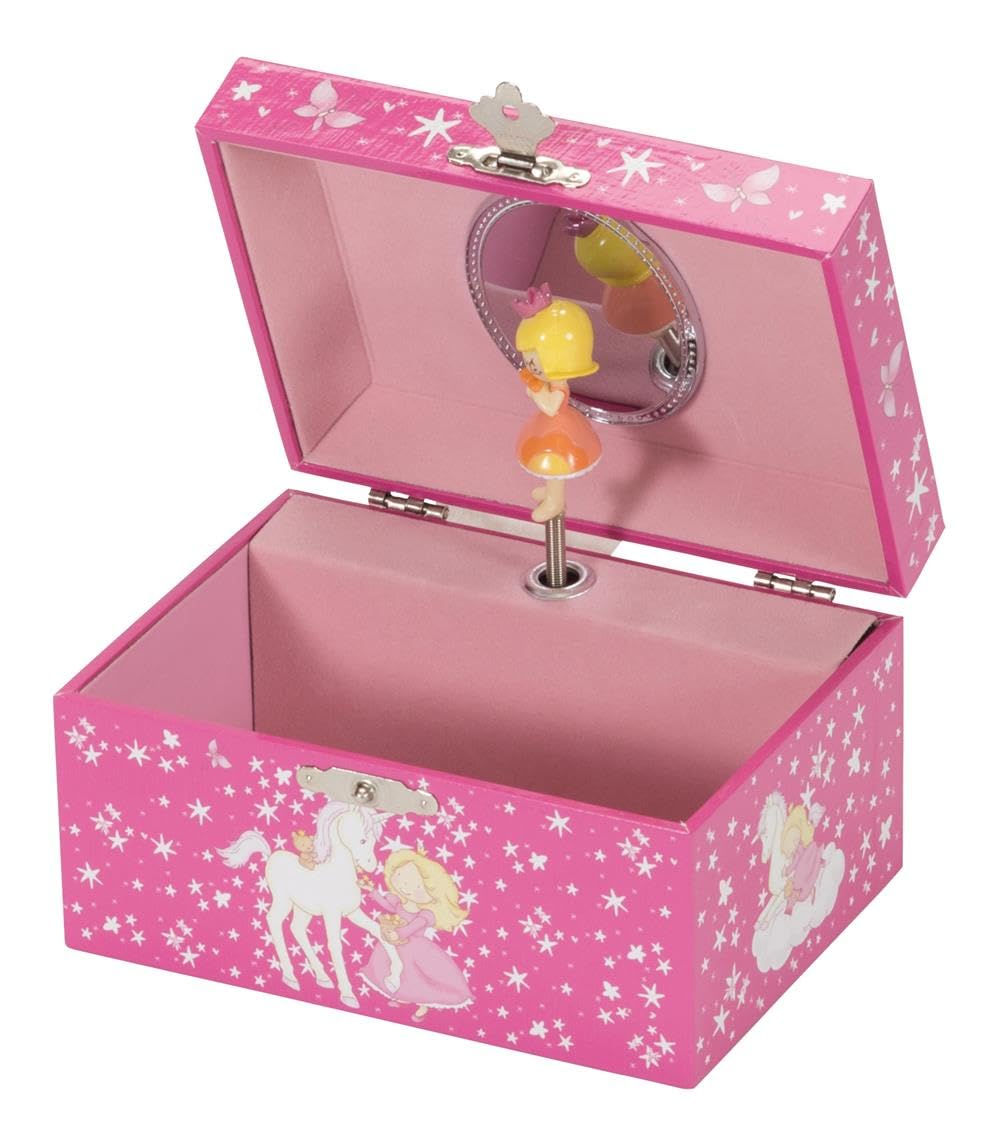 Boîte à bijoux musicale rose pour ranger les petits trésors sans les perdre