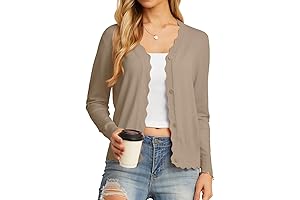 Women's Long Sleeve V-neck Cardigan Sweater: A Dressy and Versatile Wardrobe Essential