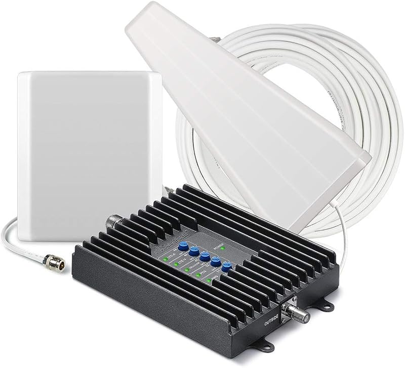 Panel SureCall Fusion4Home Yagi | Amplificador de señal de teléfono celular 5G/4G de alto rendimiento para hogares de hasta 5000 pies cuadrados | Mayor ganancia para todos los operadores Verizon AT&T T-Mobile US Cellular | Empresa estadounidense certificada por la FCC