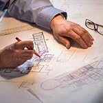 Wide Format Paper 36 in x 150 ft CAD Bond Rolls, 1 Roll Plotter Paper on 2" Core for CAD Drawings, Engineering Plans, GIS Maps & Architectural Designs