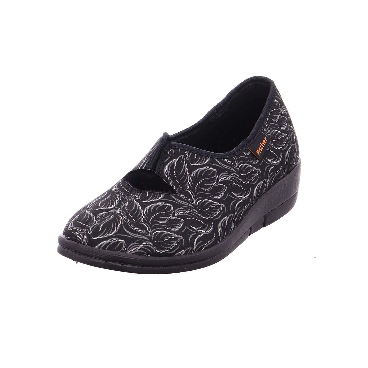 Fischer Women's Dora Low-Top Slippers, Black Black Multi-Coloured 229 ,8.5 UK