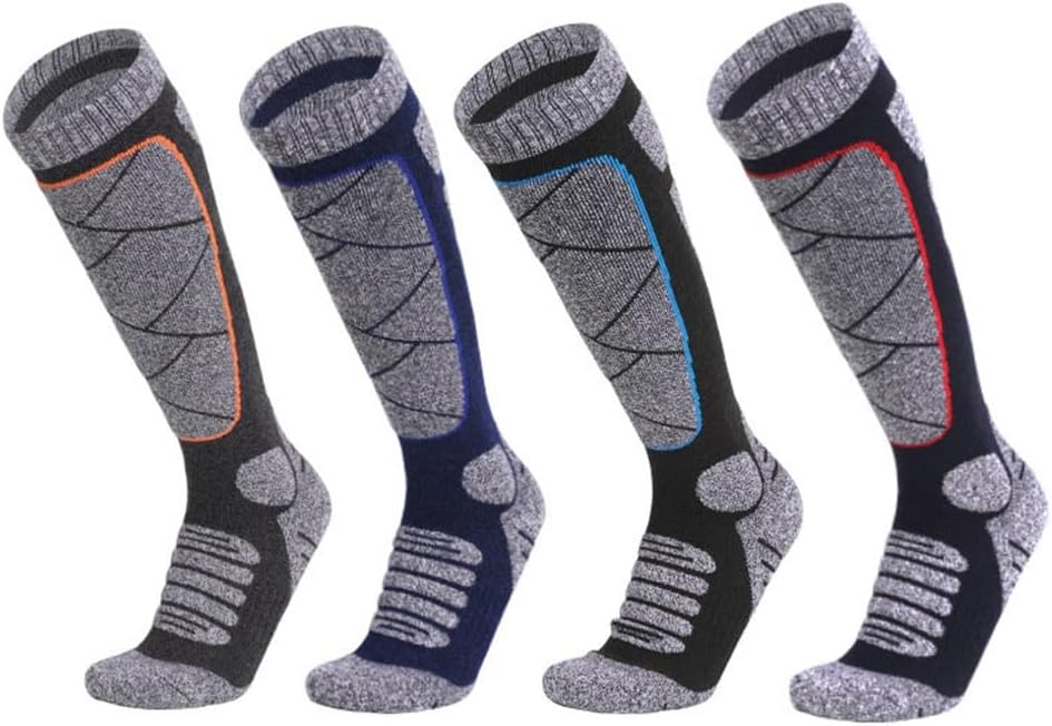 Outdoor Sports Thickened and Comfortable Mountaineering Socks, Towel Bottomed Long Insulated Socks(L)