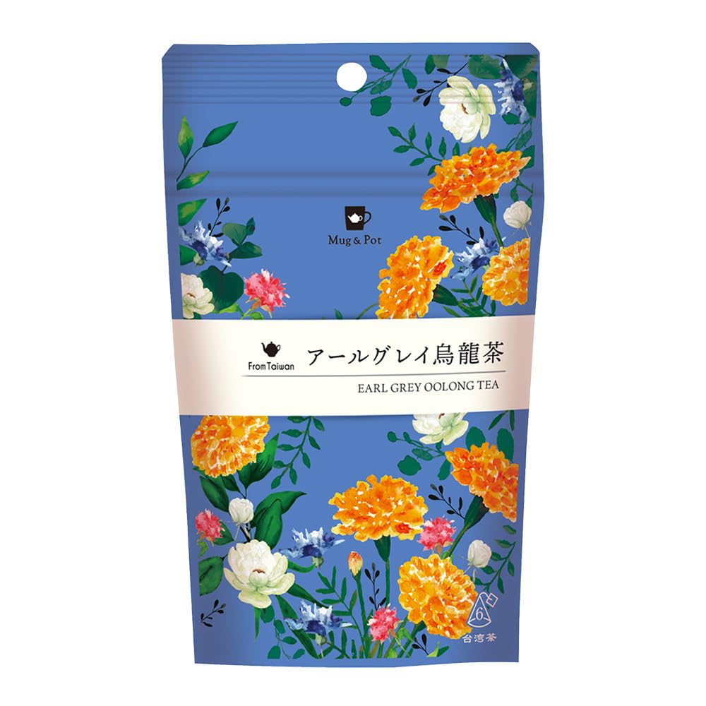 Mug&Pot アールグレイ烏龍茶(中国茶 烏龍茶 台湾茶 リーフティーバッグ 2g×6P)