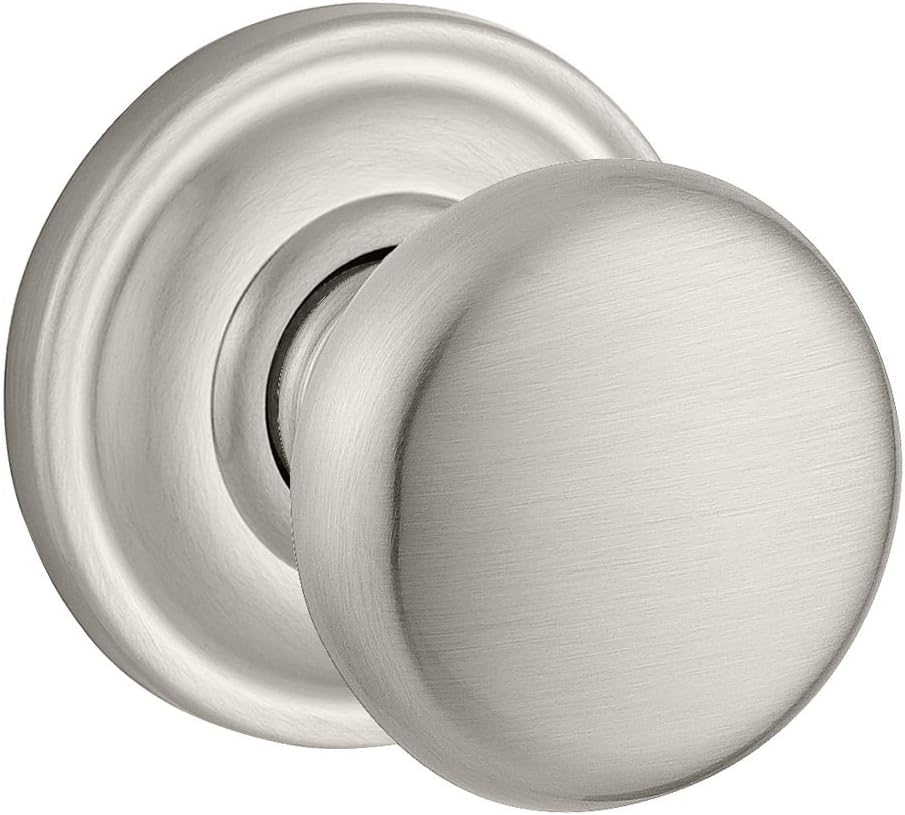 Baldwin Reserve 9BR3530-020 Traditional Round Privacy Knob in Satin Nickel