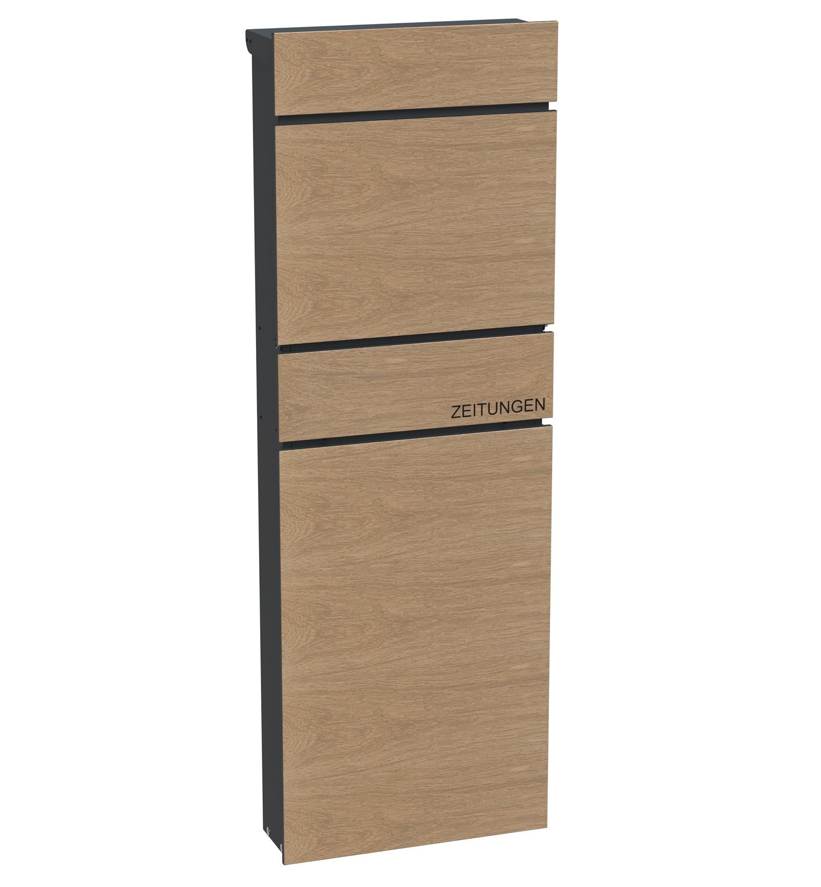 SCHARTEC Standbriefkasten SPB-9 – Holz-Design, freistehend
