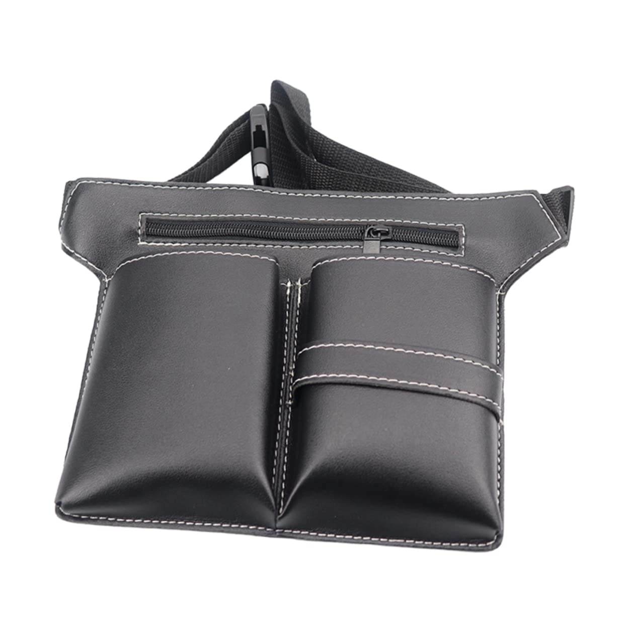 FOMIYES Hairdressing Scissor Satchel Barber Waist Belt Apron Bag Hair Salon Clipping Bag Portable