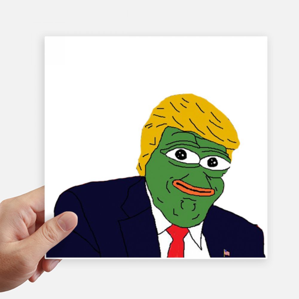 Autocollant grenouille Trump pour personnaliser une moto ou un mur