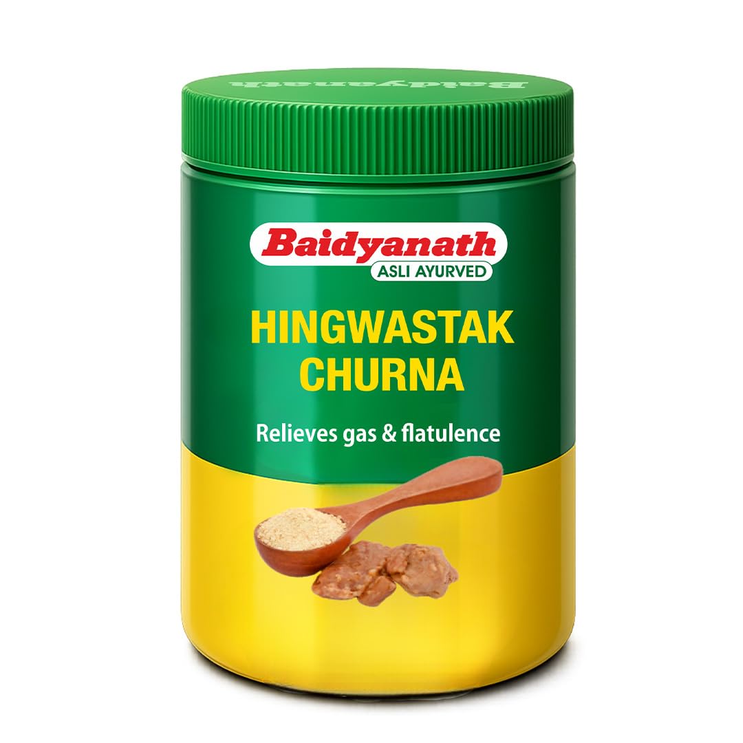 Baidyanath Hingwashtak Churna | Ayurvedic Digestive Powder for Gas, Acidity, Bloating & Indigestion | Herbal Churna with Hing & Ajwain for Stomach Discomfort & Appetite |100 g-image-21