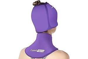 ComfiTECH Soothie Hoodie: Migraine Relief Cap and Neck Ice Pack Wrap