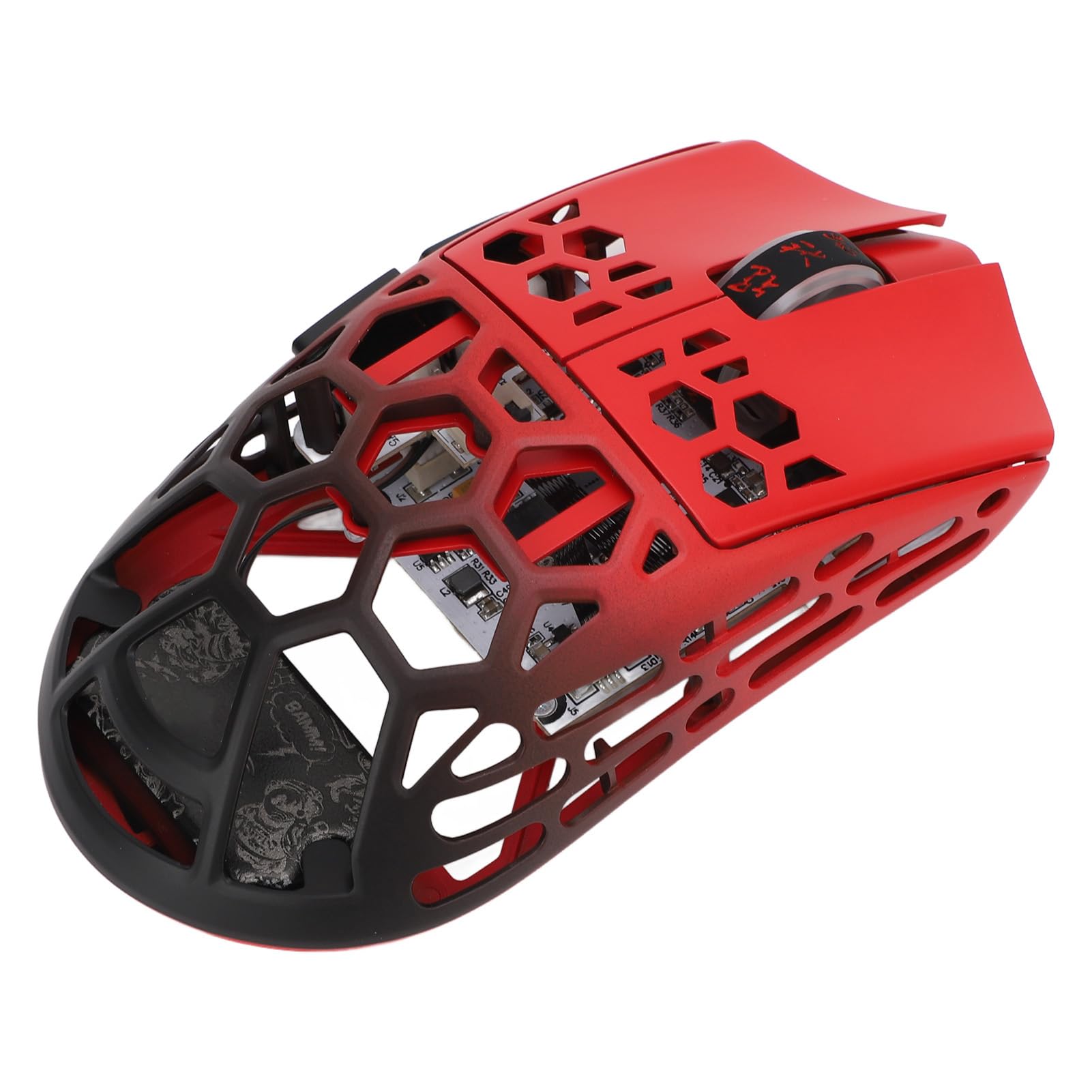 CHICIRIS Mouse da Gioco Wireless, Mouse Ergonomico per Computer con Sensore 26000 DPI, 5 Pulsanti Programmabili, 3 modalità Bluetooth 2.4G Cablato per Utenti Destrimani