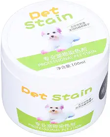 Agente de coloração de pelo de cachorro, moda faça você mesmo, fácil de usar, tintura permanente de pelos de animais de estimação para cuidados com animais de estimação (preto)