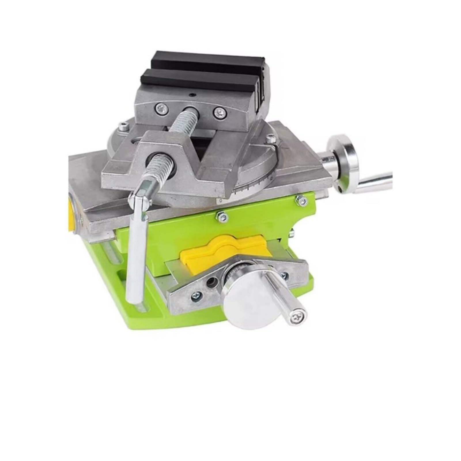 Bench Vice, Milling Drill vice, Rotating Abutment, Workbench Made of Composite Aluminum Alloy for Woodworking, Metalworking