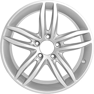 Factory Wheel Replacement New Rims 17x7.5 17 Inch Front Aluminum Alloy Wheel Rim Fits for Mercedes-Benz C-Class C250 C300 C350 2012 2013 2014, ALY85227 Silver