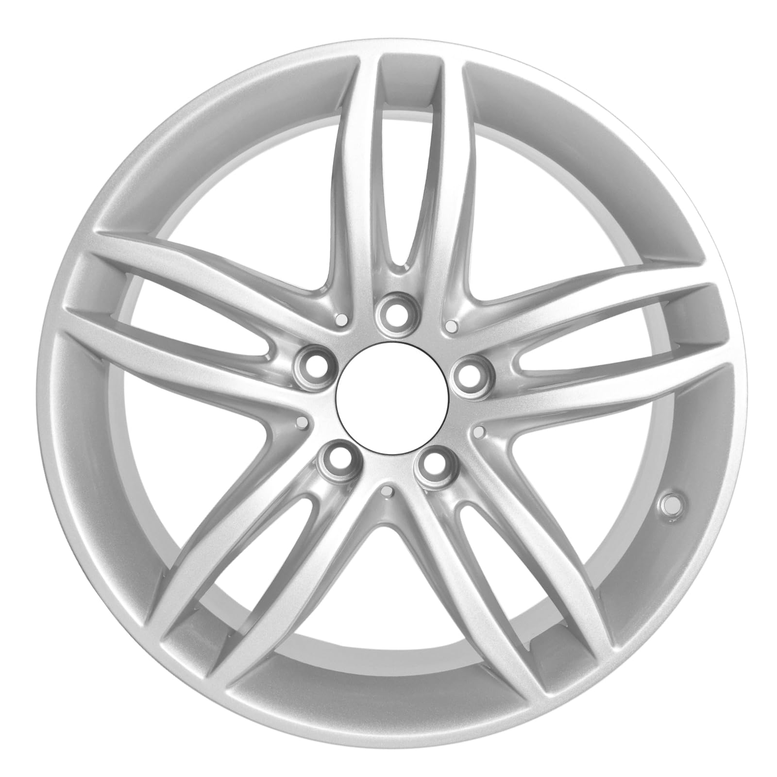 Factory Wheel Replacement New Rims 17x7.5 17 Inch Front Aluminum Alloy Wheel Rim Fits for Mercedes-Benz C-Class C250 C300 C350 2012 2013 2014, ALY85227 Silver
