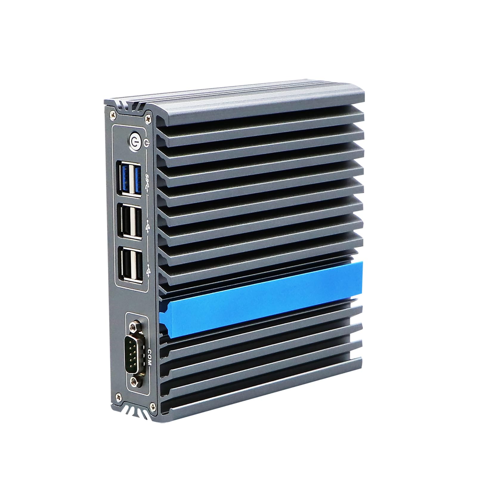 Base DIN Rail Embedded Computer, Industrial PC, J3710 J3160, Windows 11 / Linux Ubuntu, IX17, 2 x LAN, DP, 2 x HDMI, Expandable CAN, 9～36V Wide Voltage, 8G RAM, 128G SSD