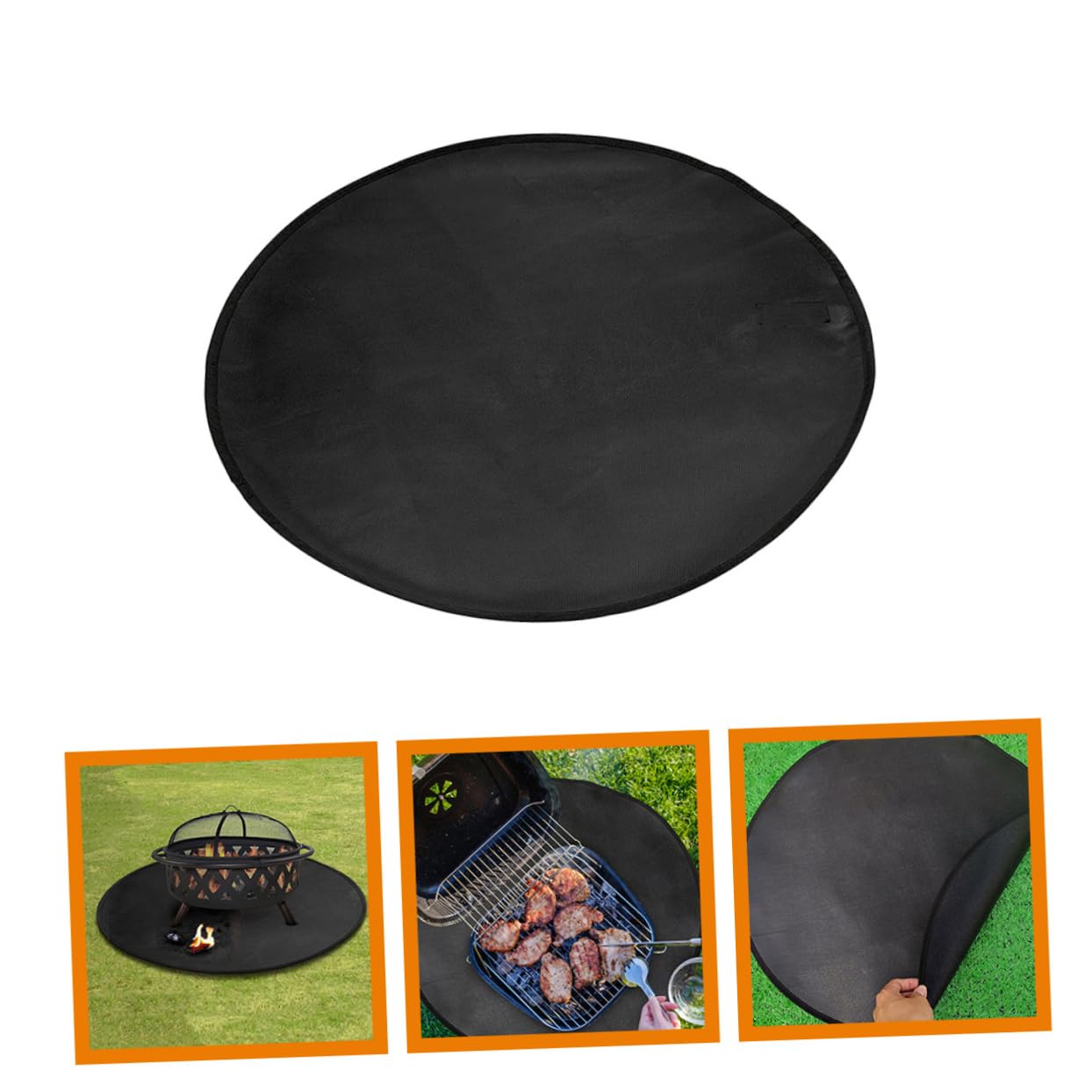 ibasenice Tappetino Ignifugo per Barbecue e all Materiale Silicone Riutilizzabile e Facile da per da