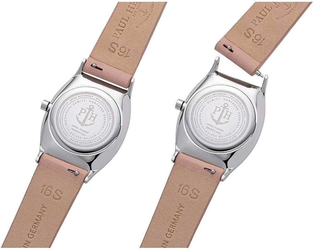 Paul Hewitt Orologio donna acciaio Modern Edge Line Silver Sunray - Orologio da polso donna (argentato), Orologio elegante donna con quadrante argentato e cinturino in pelle rosa Paul Hewitt Orologio donna acciaio Modern Edge Line Silver Sunray - Orologio da polso donna (argentato), Orologio elegante donna con quadrante argentato e cinturino in pelle rosa