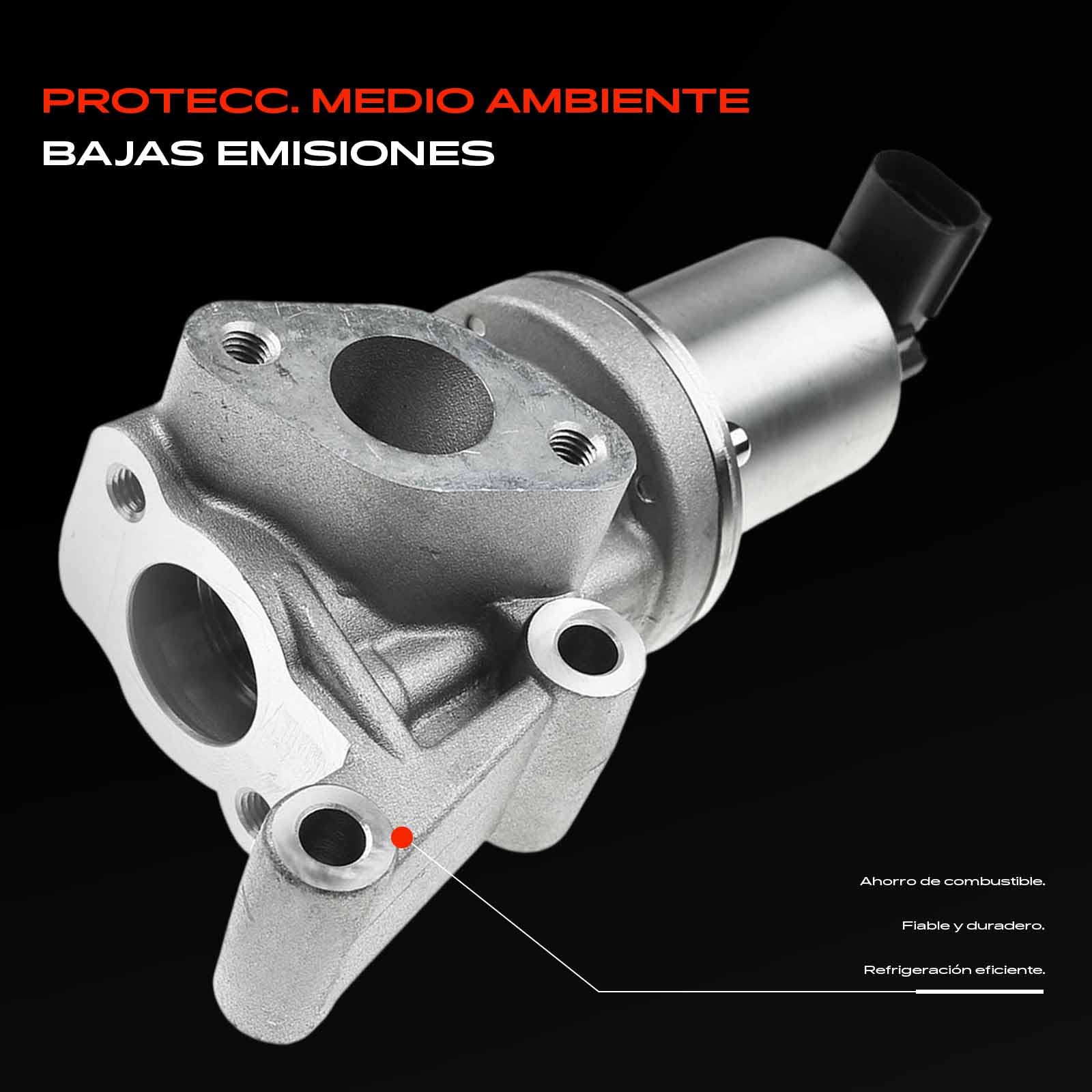 Frankberg Válvula EGR del enfriador de recirculación de gases de escape | 2A300; Compatible con: i30 GD, Río III UB, Alma AM, iX20 JC, Venga YN, Pro Cee'D JD, Pro Cee'D ED, Cee'D SW ED