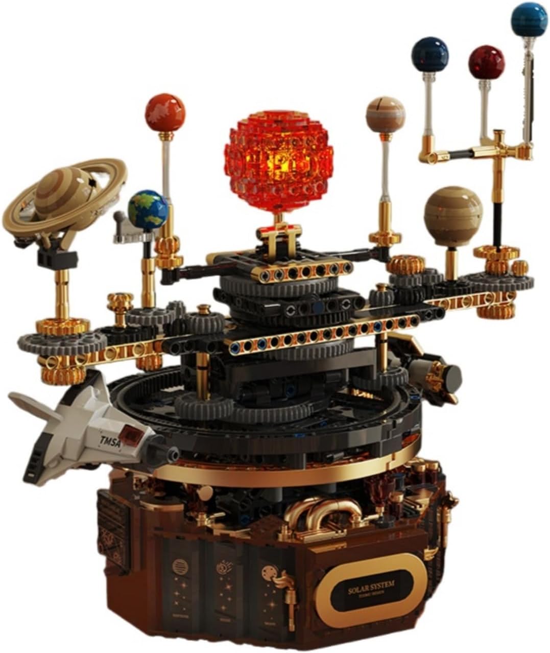 電動太陽系 惑星地球儀 科学教育ビルディングブロック 太陽系模型 実験