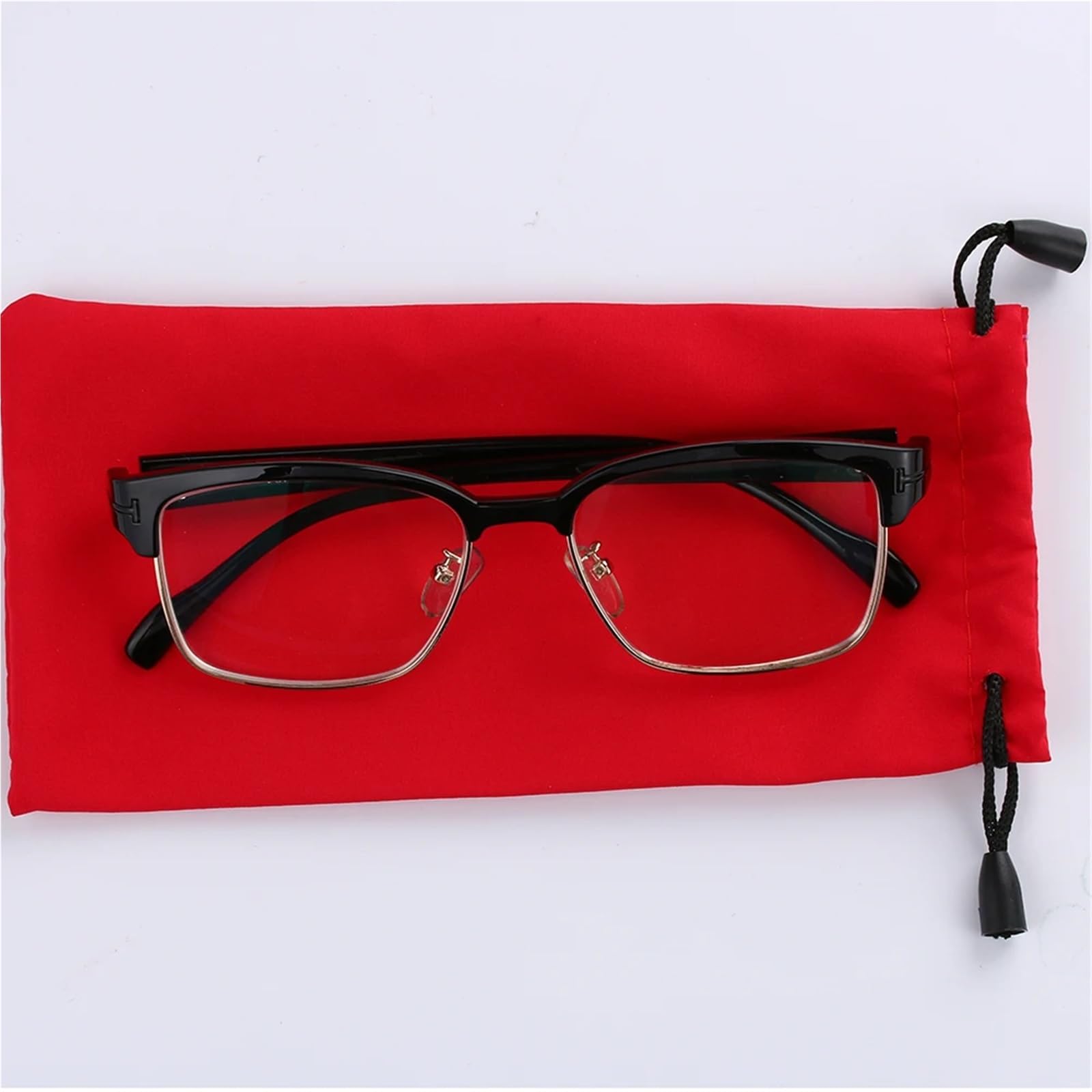 Etui na okulary 50 szt. Miękkie etui przeciwsłoneczne ze sznurkiem. Okulary z tkaniny. Akcesoria do okularów