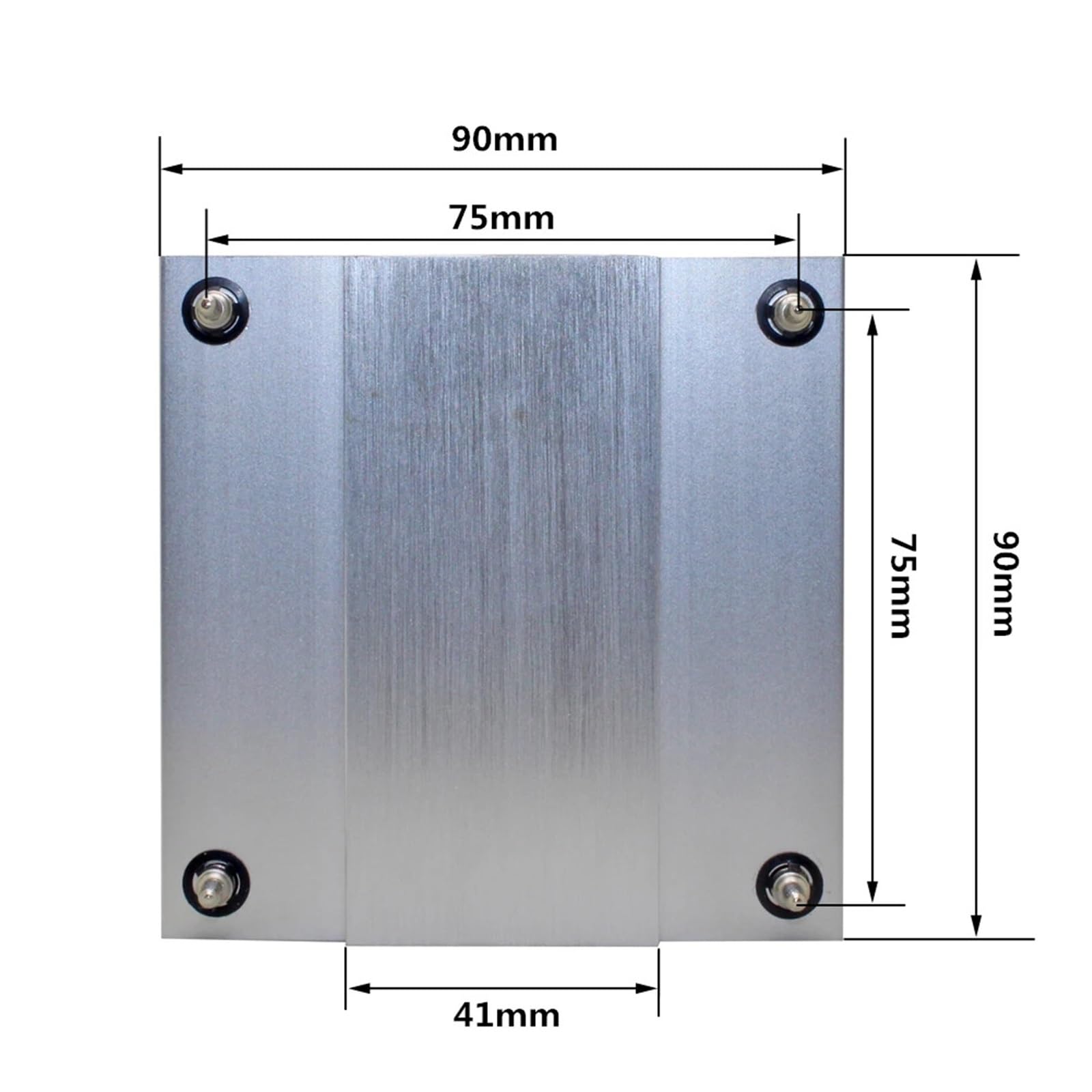 Chłodnica procesora serwera 2U, aluminiowy radiator do komputera przemysłowego 1155 1156 1150 1151, chłodzenie pasywne