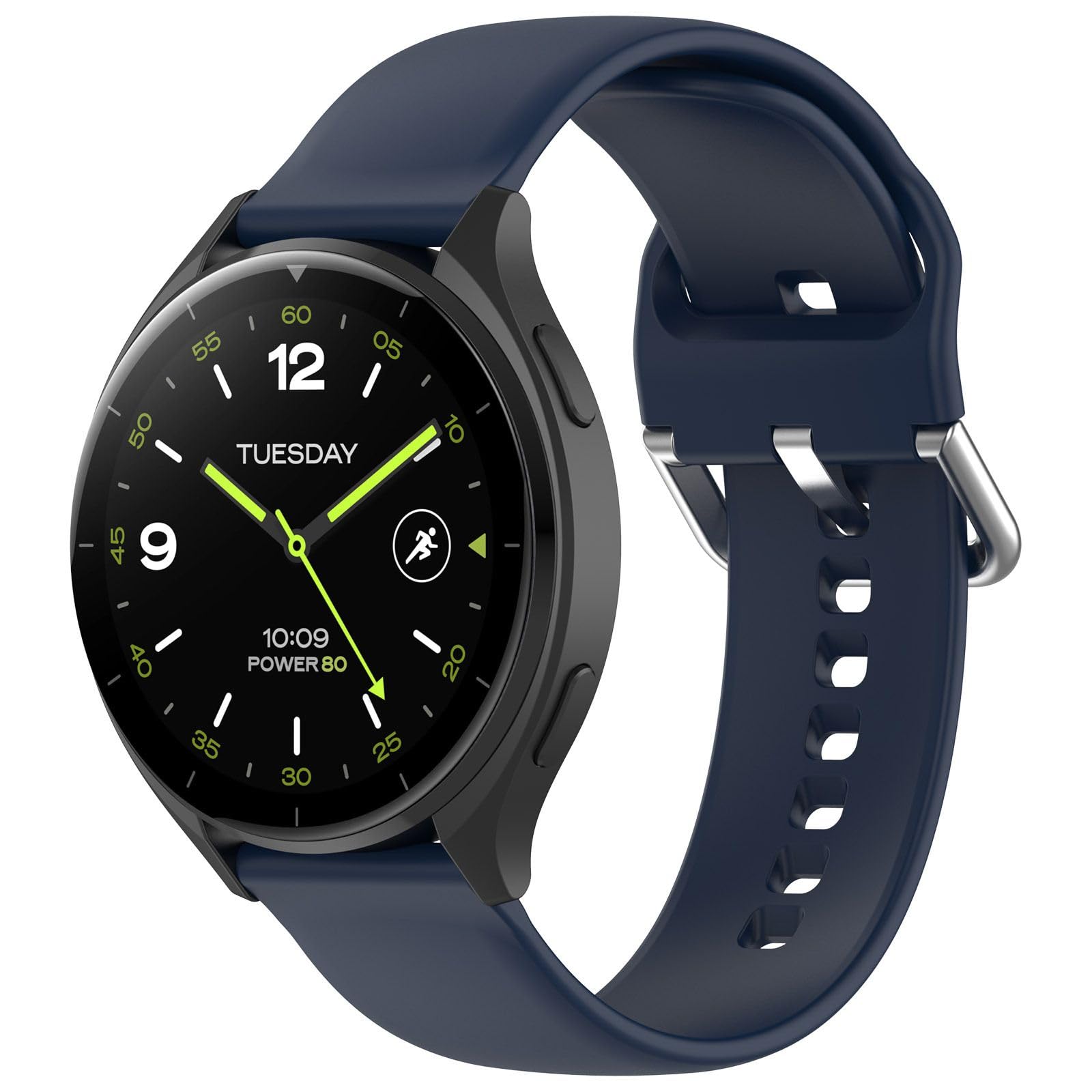 GIOPUEY Lederarmband Für Amazfit Active 2 44mm – Weißes Kalbsleder, Atmungsaktiv, Verschleißfest, Mit Einfacher Ladefunktion
