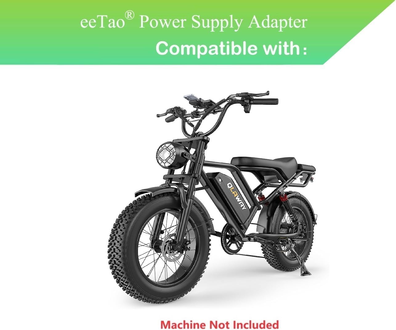 eTao 54.6V Charger for Qlaway BK20 16"/20" 500W/750W 48V 13.5AH/18AH Removable Rechargeable Battery DC54.6V Replacement Power Supply Adapter Cable Cord