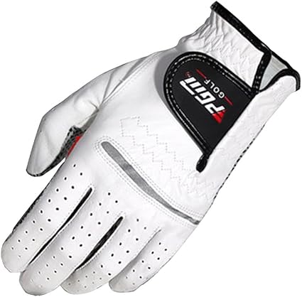 Amazon Pgm 天然皮革 ゴルフグローブ 左手着用 手袋 一枚メンズ ホワイト Golf グローブ 滑り止め ゴルフグローブ 右手着用ではない Pgm ゴルフグローブ