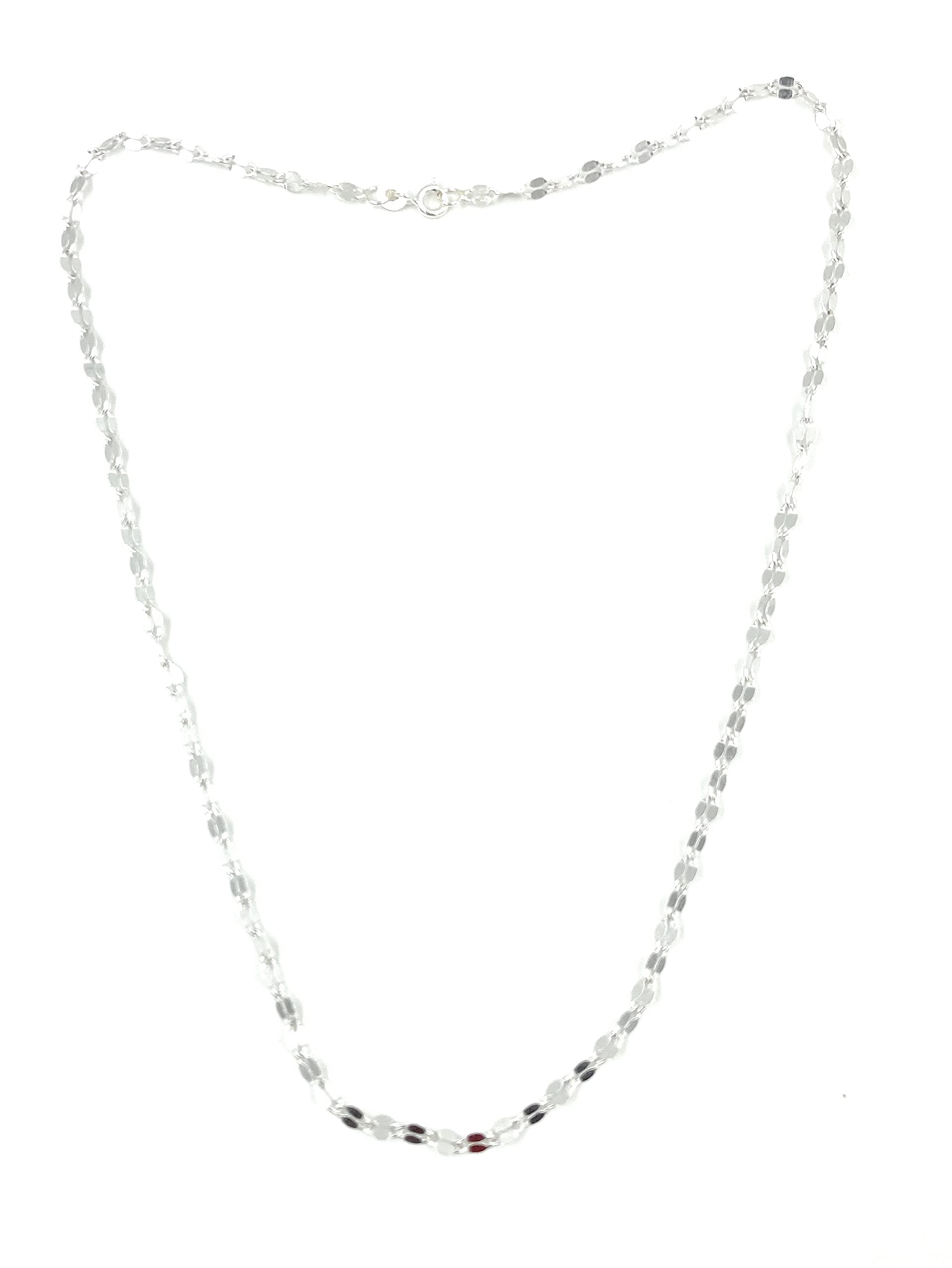 VRINDAM JEWELLERS 925 Sterling Silver Exclusively Stylish Chain | unisex | Comfortable |18 inches Length (B096W5DH3Z) Amazon Price History, Amazon Price Tracker